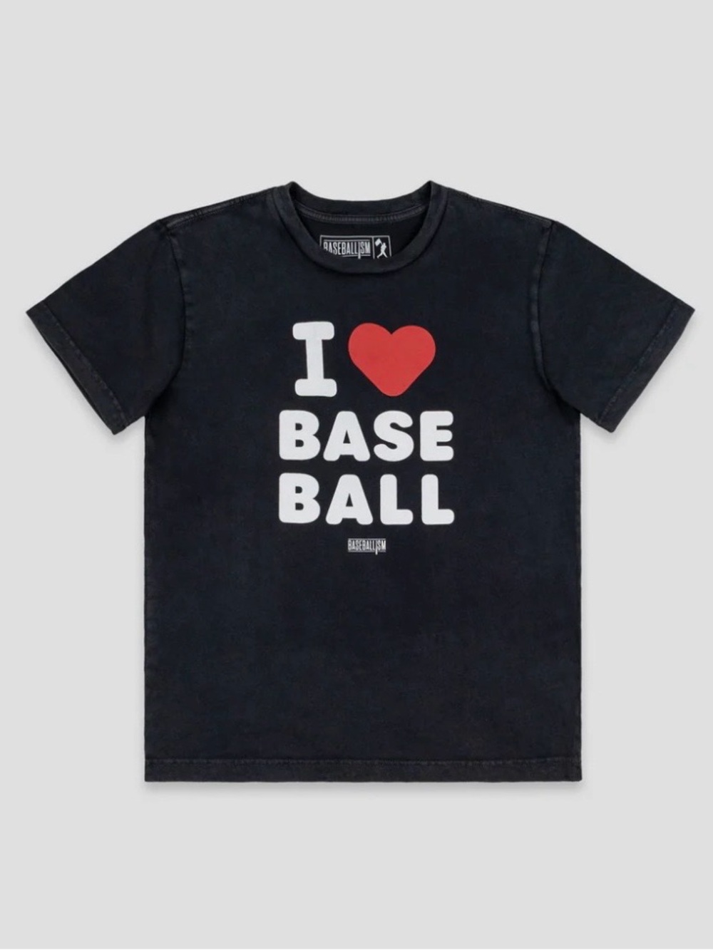 Kids Black 'I Love Baseball' Graphic Tee